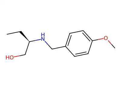 2-{[(4-Methoxyphenyl)methyl]amino}butan-1-ol structure