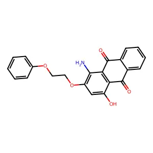 1-氨基-4-羟基-2-(2-苯氧基乙氧基)蒽醌 structure