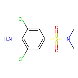 4-氨基-3,5-二氯-N,N-二甲基苯磺酰胺 structure