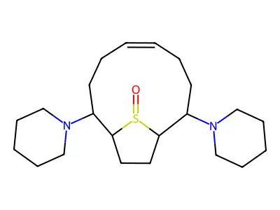 2,9-Di(piperidin-1-yl)-13lambda4-thiabicyclo[8.2.1]tridec-5-ene 13-oxide structure