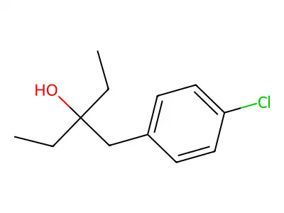 3-[(4-Chlorophenyl)methyl]pentan-3-ol structure