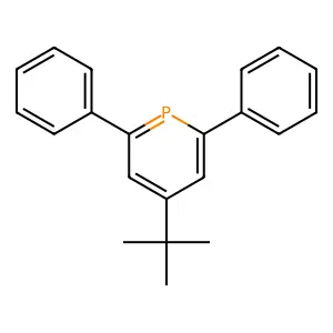 Phosphorin, 4-(1,1-dimethylethyl)-2,6-diphenyl- structure