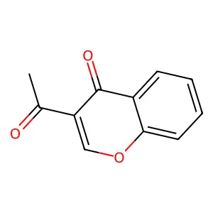 3-Acetylchromen-4-one structure