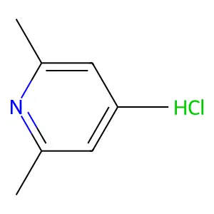 Pyridine, 2,4,6-trimethyl-, hydrochloride structure