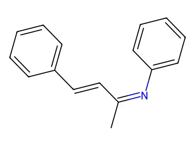 4-phenyl-3-buten-2-one-N-phenylimine structure