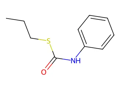 Carbamothioic acid, phenyl-, S-propyl ester structure