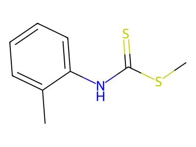 N-(2-methylphenyl)(methylsulfanyl)carbothioamide structure