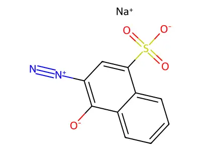 1-Naphthalenesulfonic acid, 3-diazo-3,4-dihydro-4-oxo-, sodium salt (1:1) structure