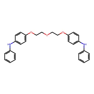 4-[2-[2-(4-anilinophenoxy)ethoxy]ethoxy]-N-phenylaniline structure