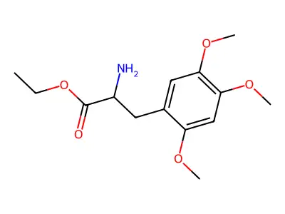 2,5-Dimethoxy-O-methyltyrosine ethyl ester structure