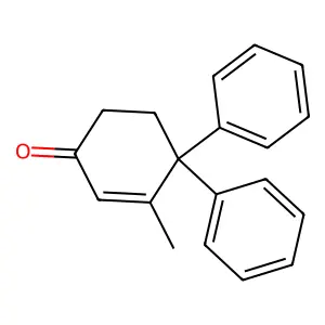 3-Methyl-4,4-diphenyl-2-cyclohexen-1-one structure