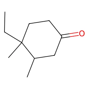 Cyclohexanone, 4-ethyl-3,4-dimethyl- structure