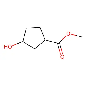 methyl (1R,3S)-3-hydroxycyclopentane-1-carboxylate structure