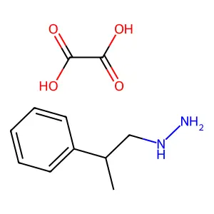 Hydrazine, (alpha-methylphenethyl)-, oxalate (1:1) structure