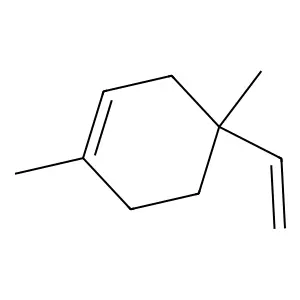1,4-Dimethyl-4-vinylcyclohexene structure