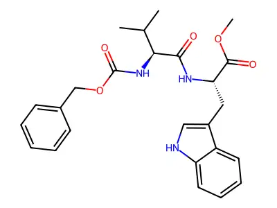 Z-Val-Trp-OMe structure