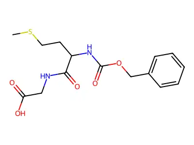 2-[[4-Methylsulfanyl-2-(phenylmethoxycarbonylamino)butanoyl]amino]acetic acid structure