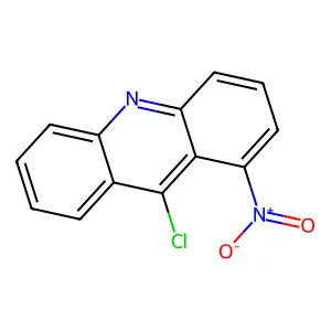 Acridine, 9-chloro-1-nitro- structure