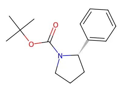Tert-butyl 2-phenylpyrrolidine-1-carboxylate structure