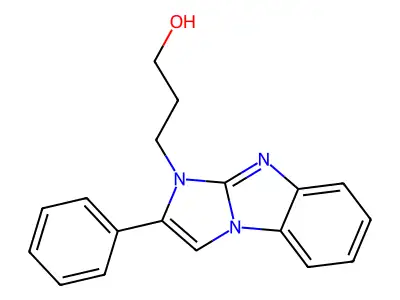 3-(2-Phenylimidazo[1,2-a]benzimidazol-3-yl)propan-1-ol structure