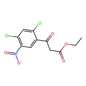Ethyl 3-(2,4-dichloro-5-nitrophenyl)-3-oxopropanoate structure