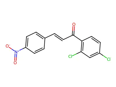 2-Propen-1-one, 1-(2,4-dichlorophenyl)-3-(4-nitrophenyl)- structure