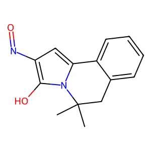 5,5-Dimethyl-5,6-dihydropyrrolo[2,1-a]isoquinoline-2,3-dione 2-oxime structure