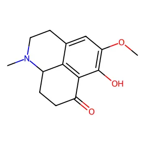 7H-Benzo(de)quinolin-7-one, 1,2,3,8,9,9a-hexahydro-6-hydroxy-5-methoxy-1-methyl- structure