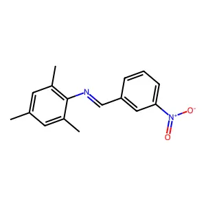 1-(3-nitrophenyl)-N-(2,4,6-trimethylphenyl)methanimine structure