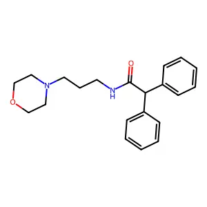 N-[3-(morpholin-4-yl)propyl]-2,2-diphenylacetamide structure