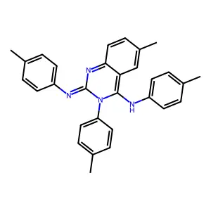 6-methyl-N,3-bis(4-methylphenyl)-2-(4-methylphenyl)iminoquinazolin-4-amine structure