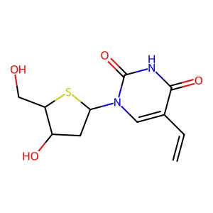 2'-Deoxy-5-vinyl-4'-thiouridine structure