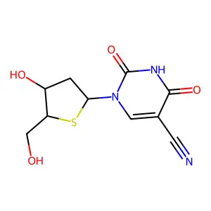5-Cyano-2'-deoxy-4'-thiouridine structure