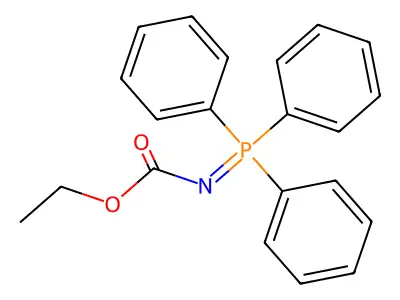 Carbamic acid, (triphenylphosphoranylidene)-, ethyl ester structure