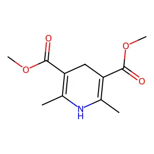1,4-二氢-2,6-二甲基吡啶-3,5-二甲酸二甲酯 structure