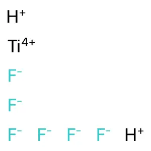 六氟合钛酸 structure