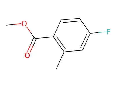 Methyl 4-fluoro-2-methylbenzoate structure