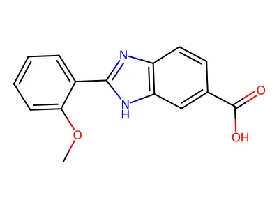 2-(2-Methoxyphenyl)-1H-benzimidazole-5-carboxylic acid structure