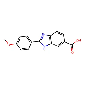 2-(4-Methoxyphenyl)-1H-benzo[D]imidazole-5-carboxylic acid structure