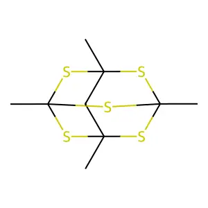 2,4,6,8,9-Pentathiaadamantane, 1,3,5,7-tetramethyl- structure