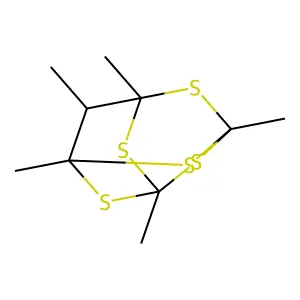 2,4,6,8,9-Pentathiaadamantane, 1,3,5,7,10-pentamethyl- structure
