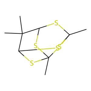 1,5,10,10-Tetramethyl-2,4,6,8,9-pentathiaadamantane structure