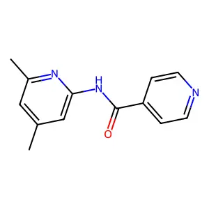 N-(4,6-dimethylpyridin-2-yl)pyridine-4-carboxamide structure