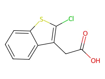 2-(2-Chloro-1-benzothiophen-3-yl)acetic acid structure