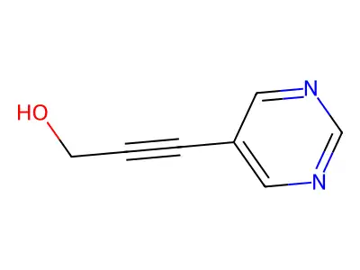 3-(Pyrimidin-5-yl)prop-2-yn-1-ol structure