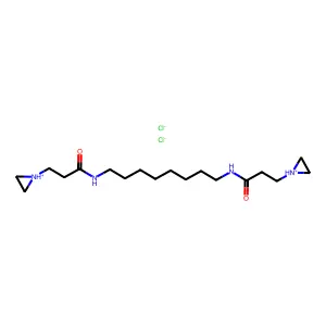 1-Aziridinepropionamide, N,N'-octamethylenebis-, dihydrochloride structure