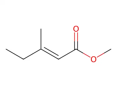 2-Pentenoic acid, 3-methyl-, methyl ester structure