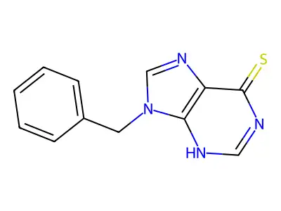 9-Benzyl-3,9-dihydro-6H-purine-6-thione structure
