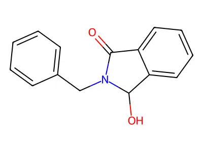 2-benzyl-3-hydroxy-2,3-dihydro-1H-isoindol-1-one structure