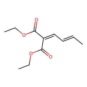 Diethyl 2-but-2-enylidenepropanedioate structure